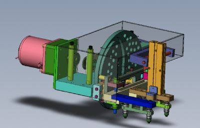 凸轮式高速取料机solidworks模型