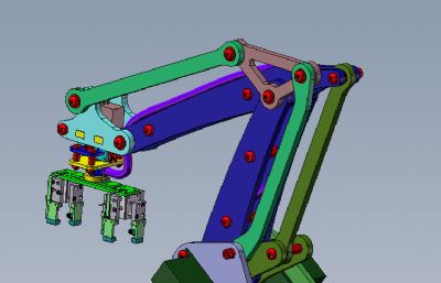 含两套抓取机的码垛机器人solidworks模型