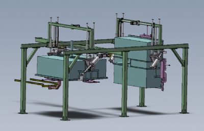 提升翻转机械手solidworks模型