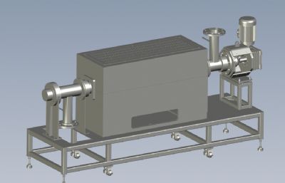 碳酸钙粉末传输搅拌反应器solidworks模型