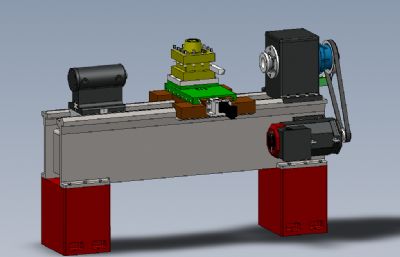 6140数控车床solidworks模型