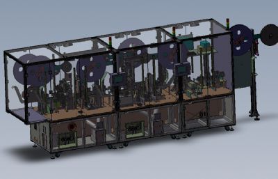 Type-C接口全自动化组装机solidworks模型