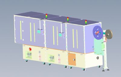 Type-C接口全自动化组装机solidworks模型