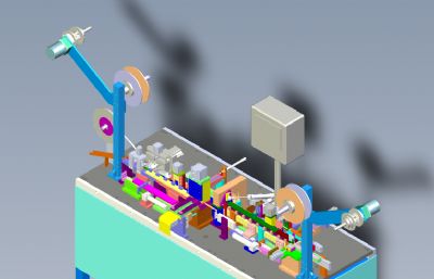 USB全自动装配机solidworks模型