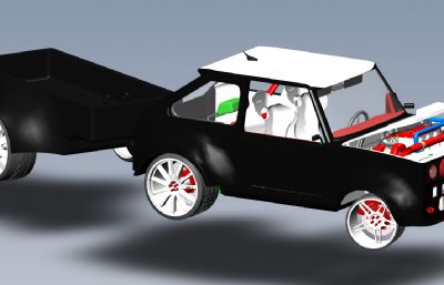 SXE汽车,托车solidworks模型