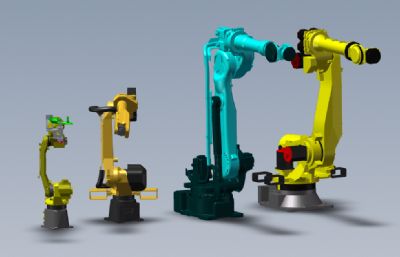 安川ABB等4款工业机器人solidworks模型