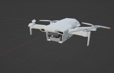 无人机飞行器blender模型