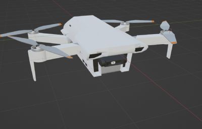 无人机飞行器blender模型