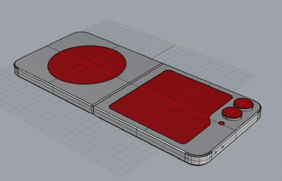 三星Z Flip6手机3D模型