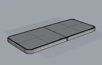 三星Z Flip4手机3D模型