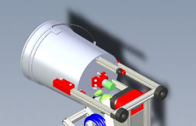 网球投掷器,发球机solidworks模型