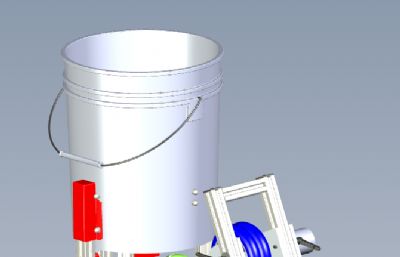 网球投掷器,发球机solidworks模型