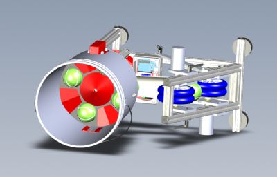 网球投掷器,发球机solidworks模型