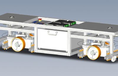 铝型材AGV小车stp模型