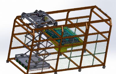 全自动拆包机solidworks模型