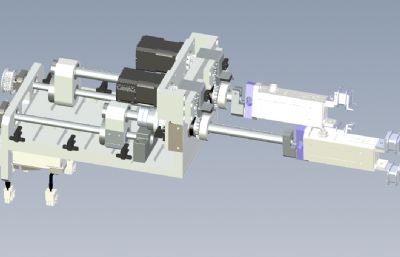 旋转伸缩电爪solidworks模型