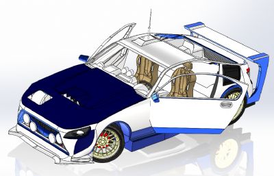 双座越野汽车solidworks模型