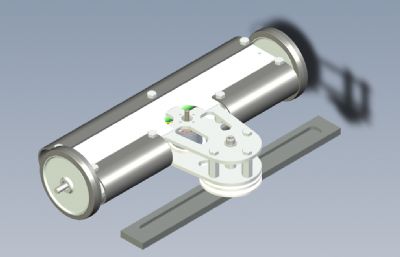 长方形扫地机器人solidworks模型