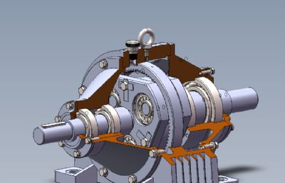 行星齿轮减速机solidworks模型