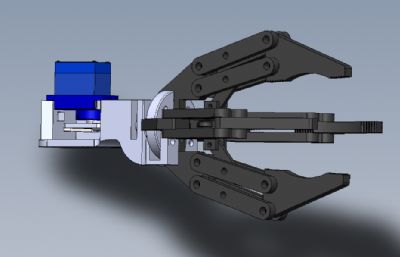 4爪夹持器,机械爪solidworks模型