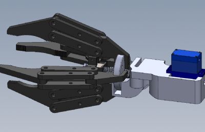 4爪夹持器,机械爪solidworks模型