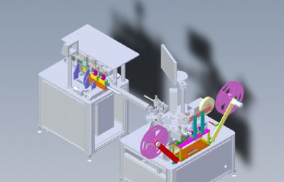 HDMI测试包装机solidworks模型