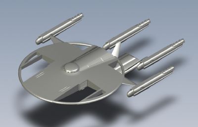 NCC firefox宇宙飞船solidworks模型