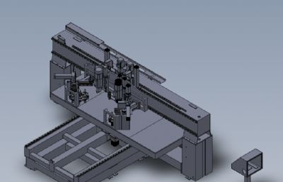 移动式雕刻机solidworks模型