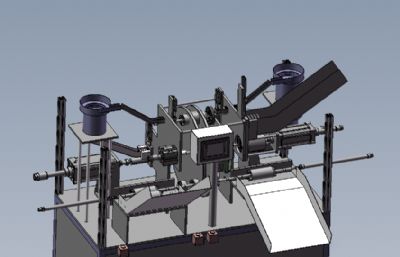 装卡环轴承扇叶机solidworks模型