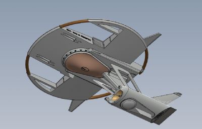 NCC firefox宇宙飞船solidworks模型