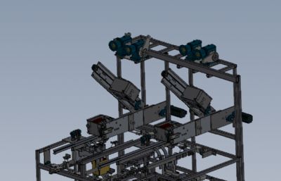 折叠机包装机solidworks模型