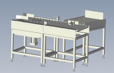 称重剔除生产线solidworks模型