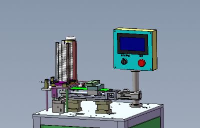 自动钢针植入机,插钢针上料机solidworks模型