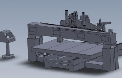 移动式雕刻机solidworks模型