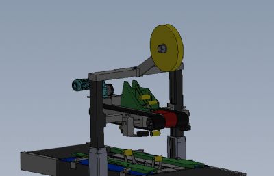 纸箱自动封箱机solidworks模型