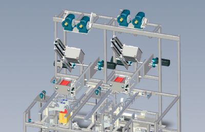 折叠机包装机solidworks模型