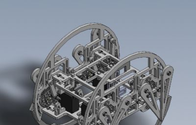 蜘蛛学步车solidworks模型