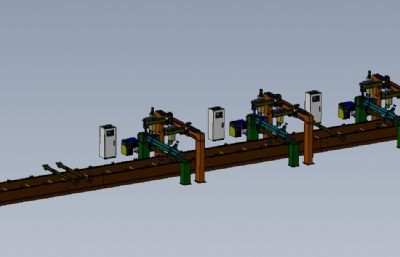 智能专机焊接线solidworks模型