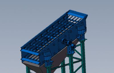 振动筛solidworks模型