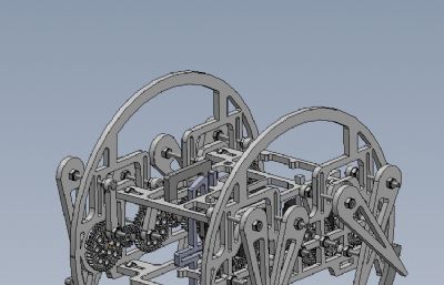 蜘蛛学步车solidworks模型