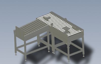 称重剔除生产线solidworks模型