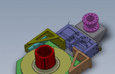 非标转盘solidworks模型