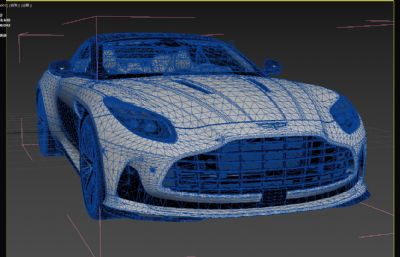 阿斯顿马丁DB12跑车3dmax模型