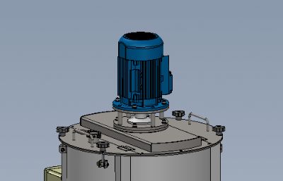 solidworks储液搅拌桶模型