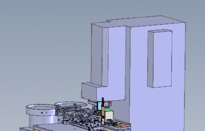 挤压车削成行机solidworks模型