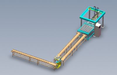 薄膜自动检测生产线solidworks模型