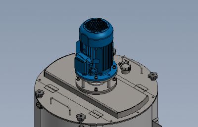 solidworks储液搅拌桶模型