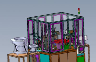 O型圈阀体组装设备solidworks模型