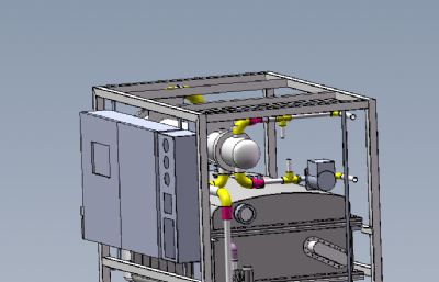 粪便(污水)生化处理设备solidworks模型