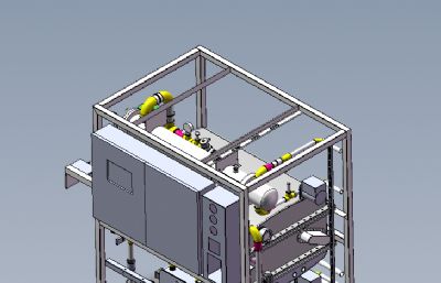 粪便(污水)生化处理设备solidworks模型